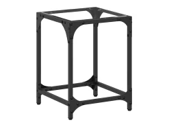 Mesa de centro c/ topo em vidro transparente 30x30x40 cm aço PT974777