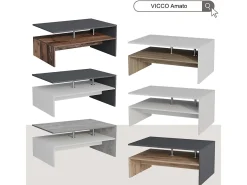 Mesa de centro carvalho antracite/goldkraft 90x52.6x42.2 amato