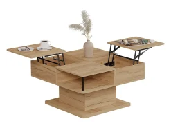 Mesa de centro carvalho goldkraft 80x45x80 movira