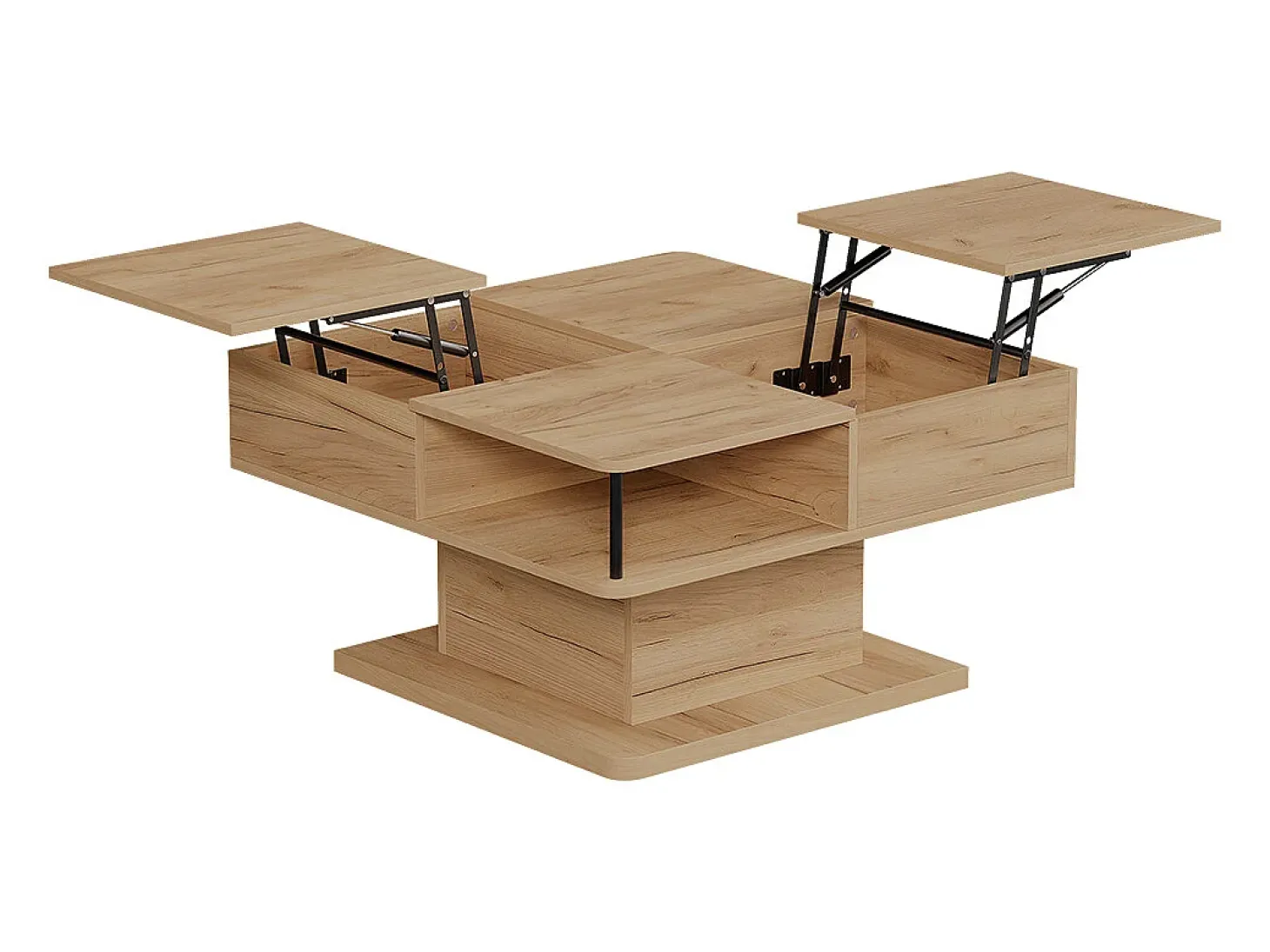 Mesa de centro carvalho goldkraft 80x45x80 movira