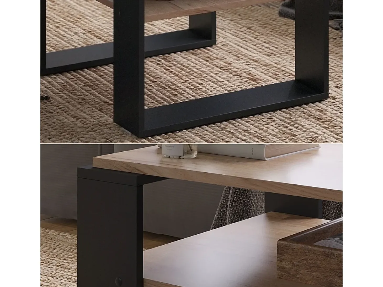 Mesa de centro carvalho goldkraft 65.6x55.8x46.2 helm