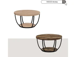 Mesa de centro carvalho goldkraft 80x80x44 arvina