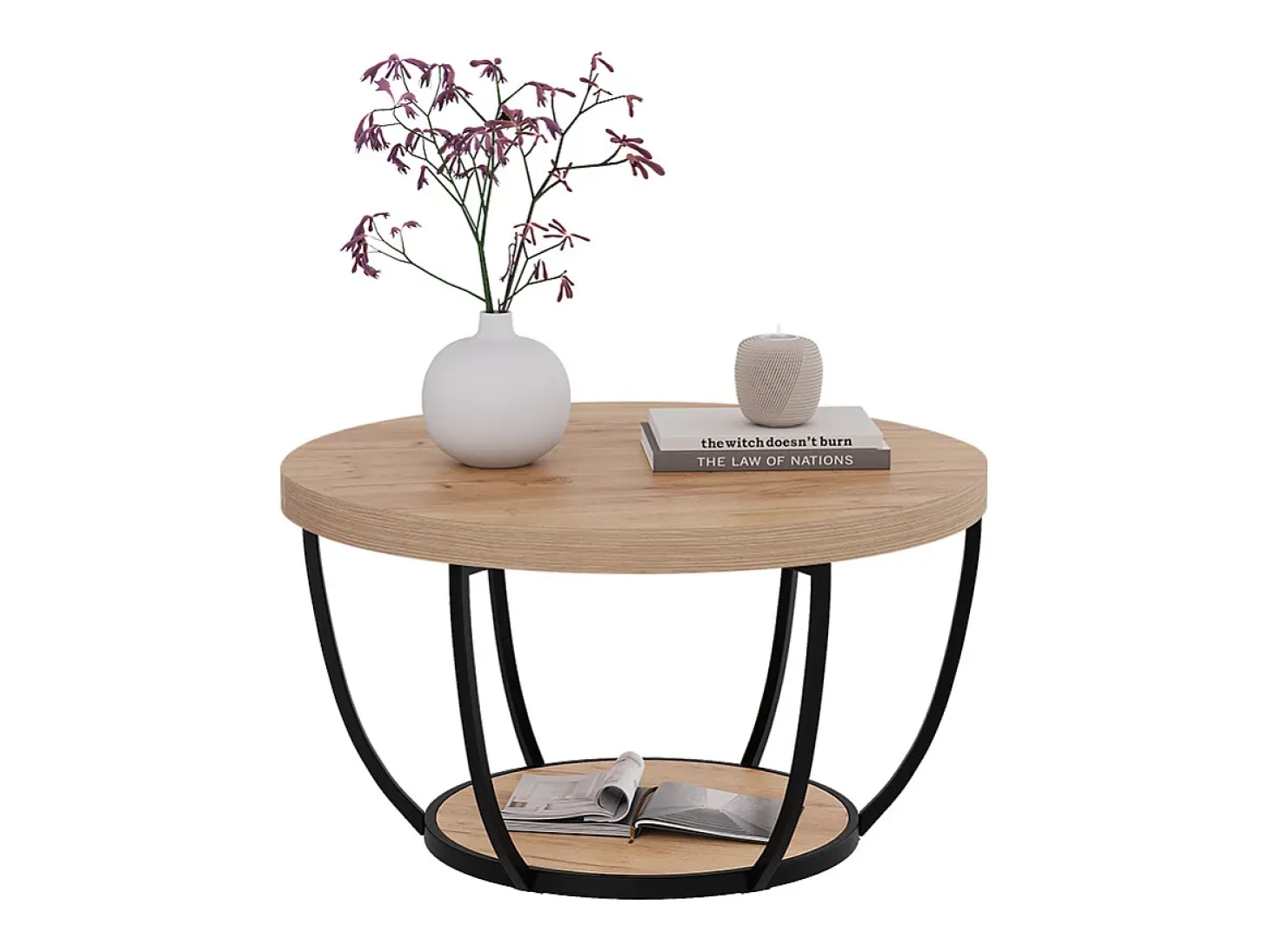 Mesa de centro carvalho goldkraft 80x80x44 arvina