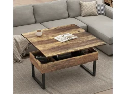 Mesa de centro carvalho rústico 100x50x48.5 lifty
