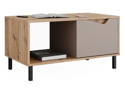 Mesa de centro carvalho verde/artesanato 90x50x47 marelle