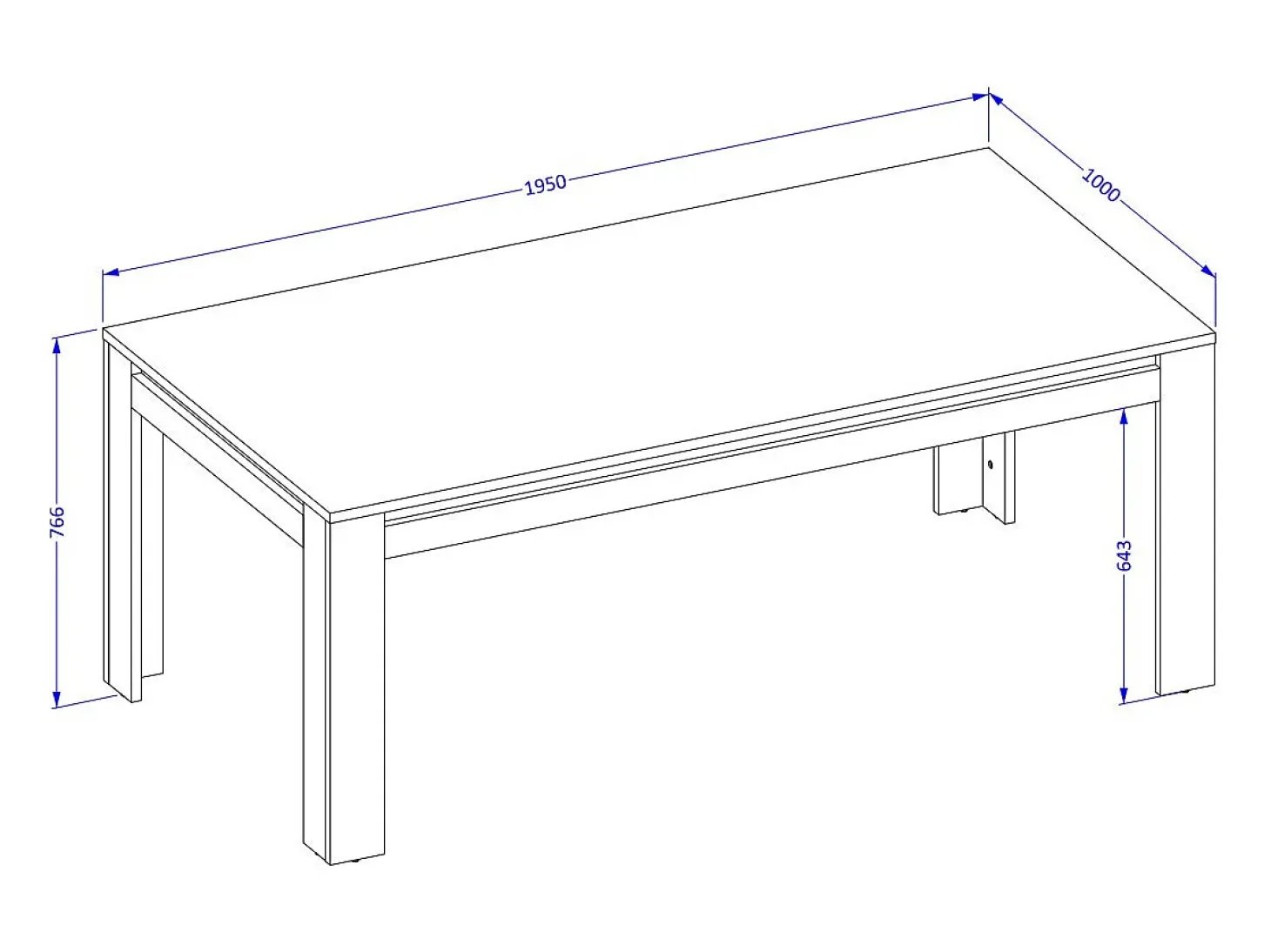 Mesa de Centro coleção MEUNIER – Carvalho Samdal & Preto Fosco, 120×49×60 cm