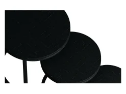 Mesa de centro coleção PLATO preta.