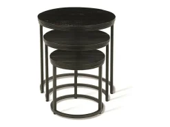Mesa de centro coleção PLATO preta.