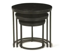 Mesa de centro coleção PLATO preta.