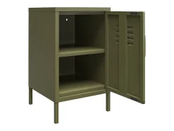 Mesa de centro com 2 gavetas em MDF branco