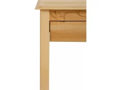 Mesa de centro com 2 gavetas em castanho pinho