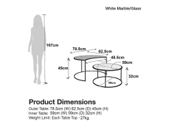 Mesa de centro com 1 prateleira em MDF de carvalho e creme