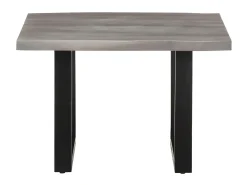 Mesa de centro com arestas vivas 60x60x40 cm acácia maciça PT509836