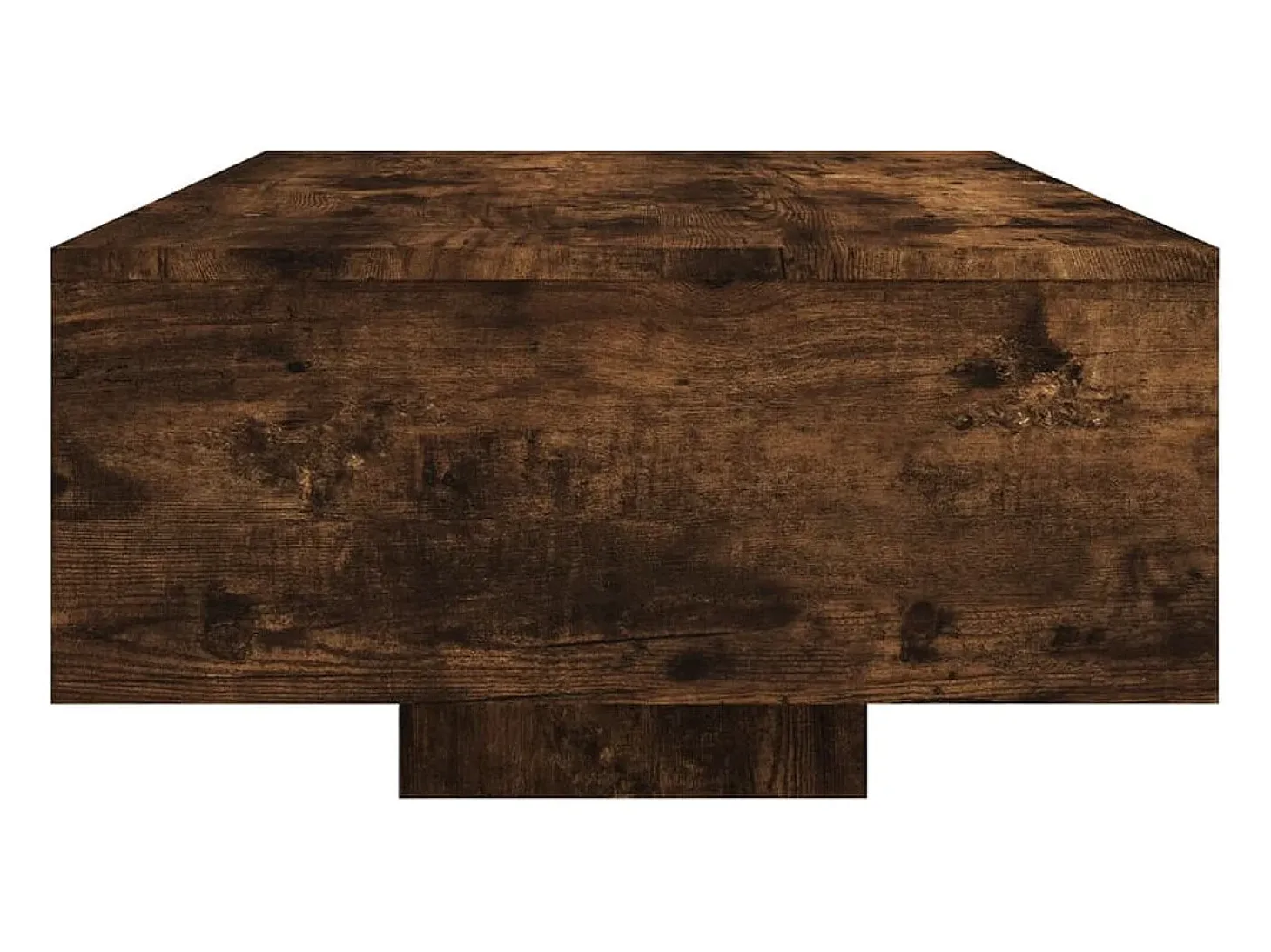 Mesa de centro com luzes LED 85x55x31 cm carvalho fumado