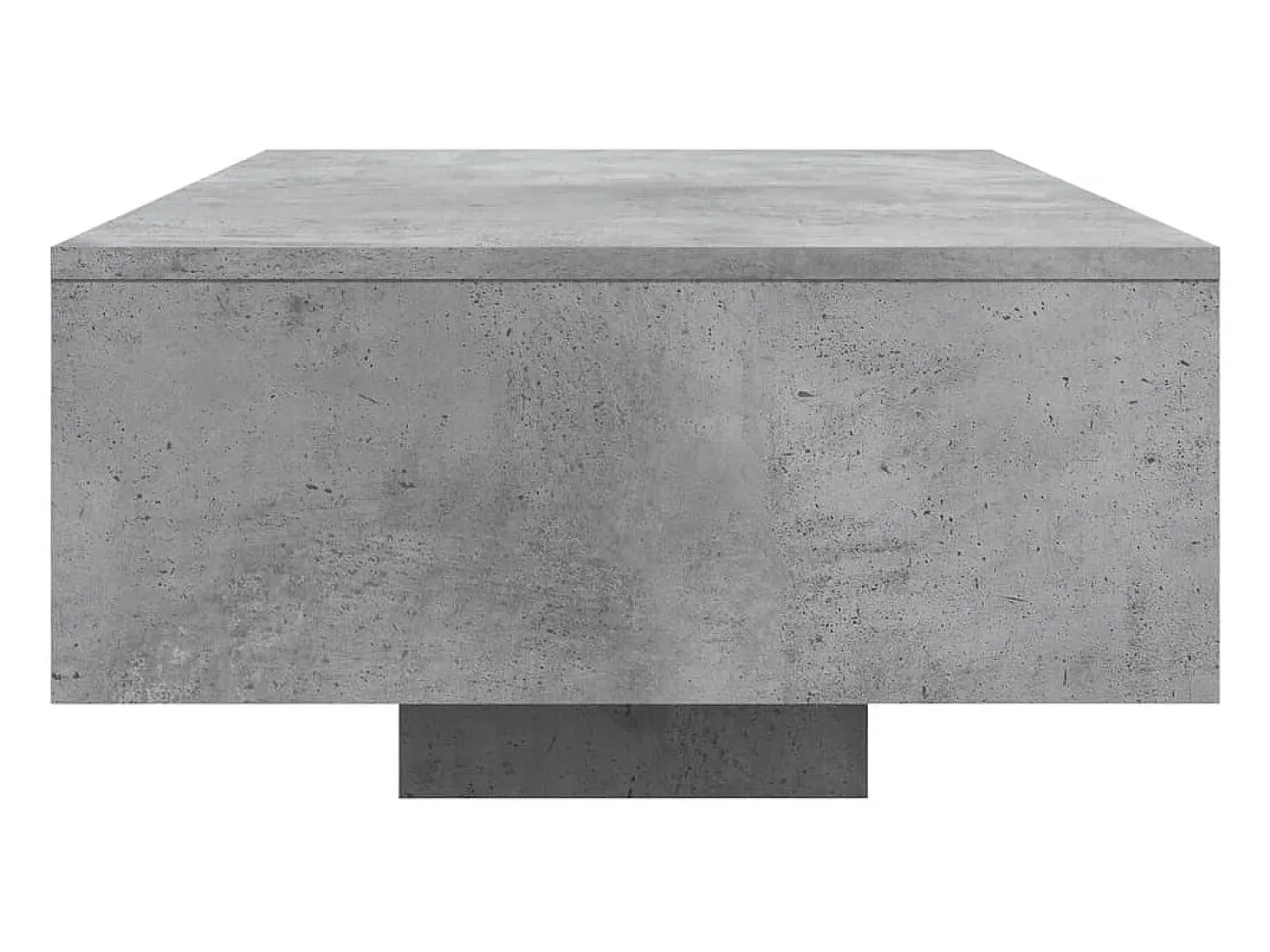 Mesa de centro com luzes LED 85x55x31 cm cinzento cimento