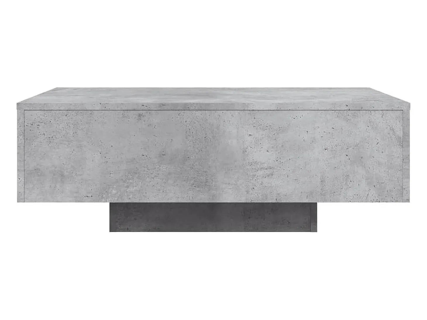 Mesa de centro com luzes LED 85x55x31 cm cinzento cimento