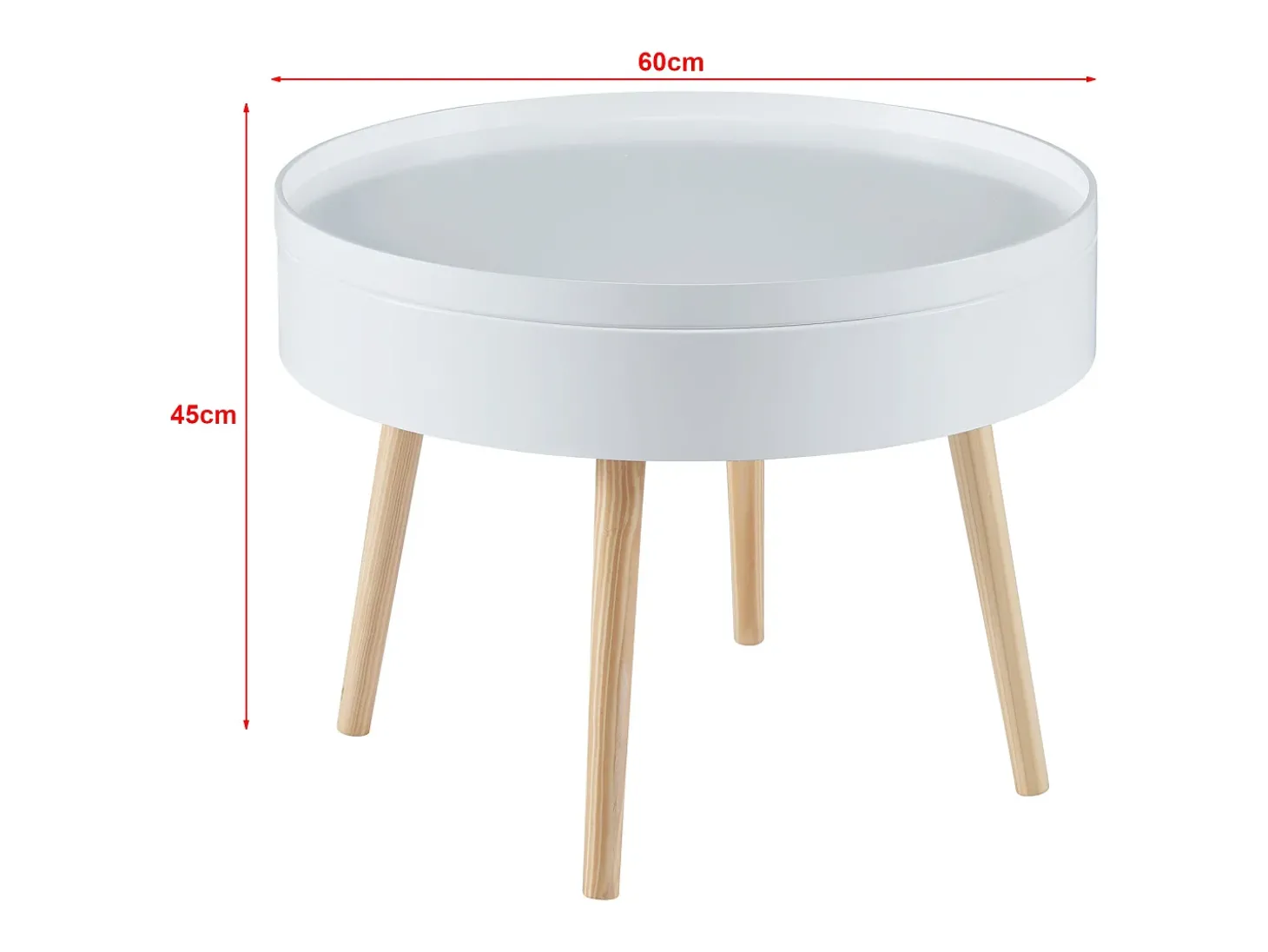Mesa de centro com tampo removível 45 x 60 cm branca 03_0008427
