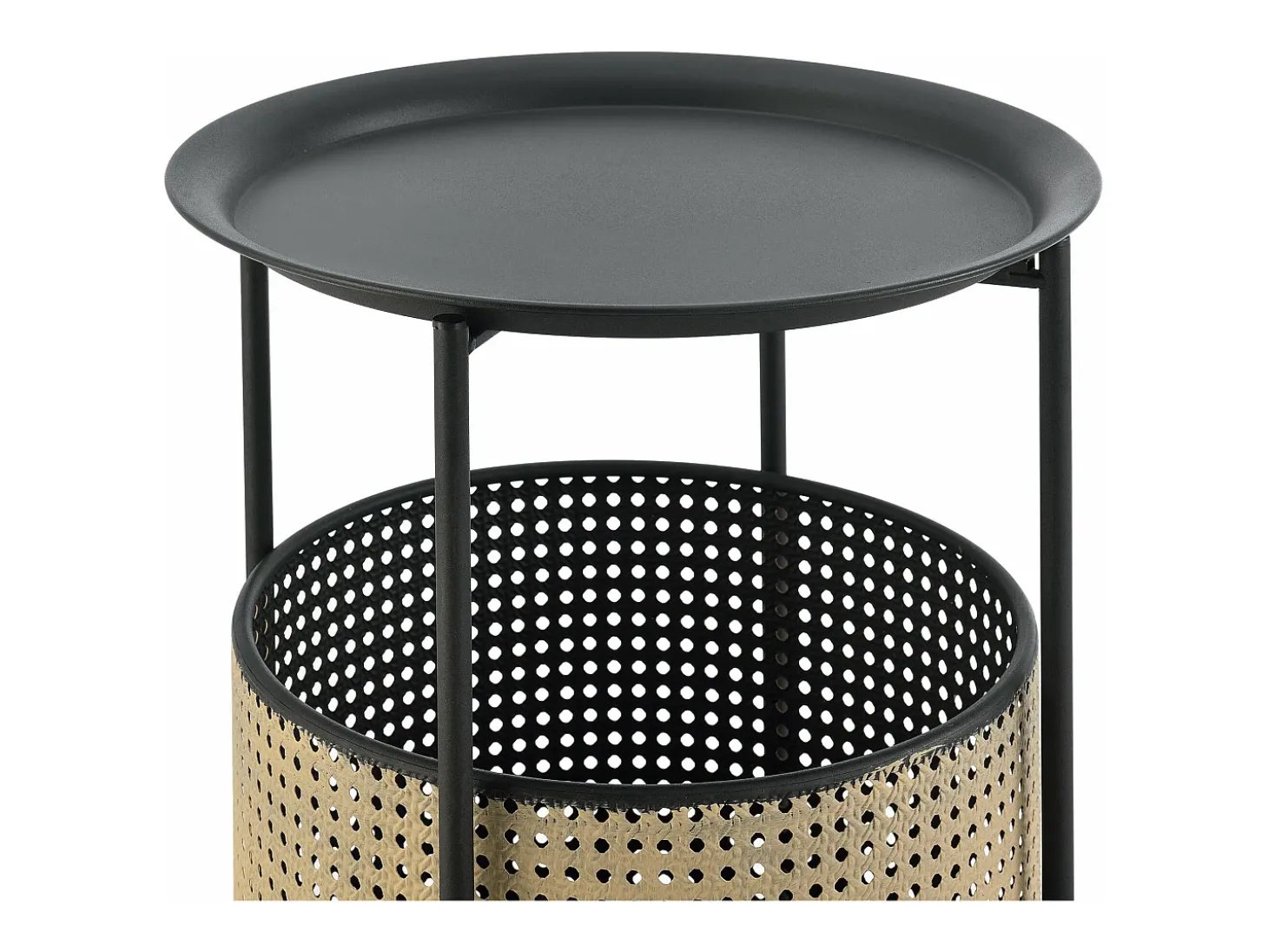 Mesa de centro com tampo removível 40 x 35 cm areia preta 03_0008523