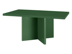 Mesa de centro com tampo laminado de 3 cm verde cedar 100x60 cm