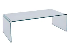 Mesa de centro conceitual em vidro temperado curvo ALONZO