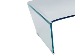 Mesa de centro conceptual em vidro temperado curvo SUZANA