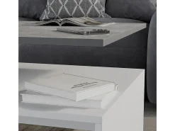 Mesa de centro concreto/branco 90x52.6x42.2 amato