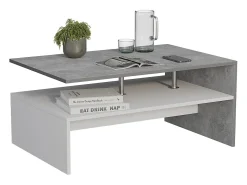 Mesa de centro concreto/branco 90x52.6x42.2 amato