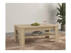Mesa de centro COPA – 120x50x65 cm – Carvalho elegante – Design escandinavo