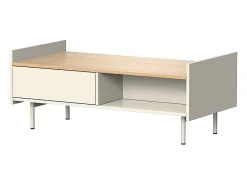 Mesa de centro creme 100x50x40 velina