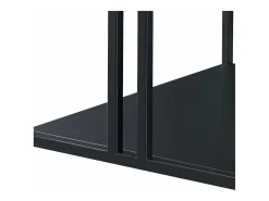 Mesa de centro de metal com dois níveis 47 x 110 x 55 cm preta 03_0008455