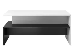 Mesa de centro design coleção RAMOS preto e branco.
