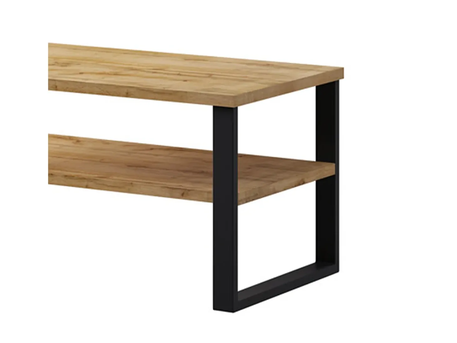 Mesa de centro Eden madeira e metal 50cm