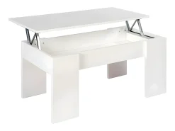 Mesa de Centro Elevatoria Elise, Branco 90x50cm