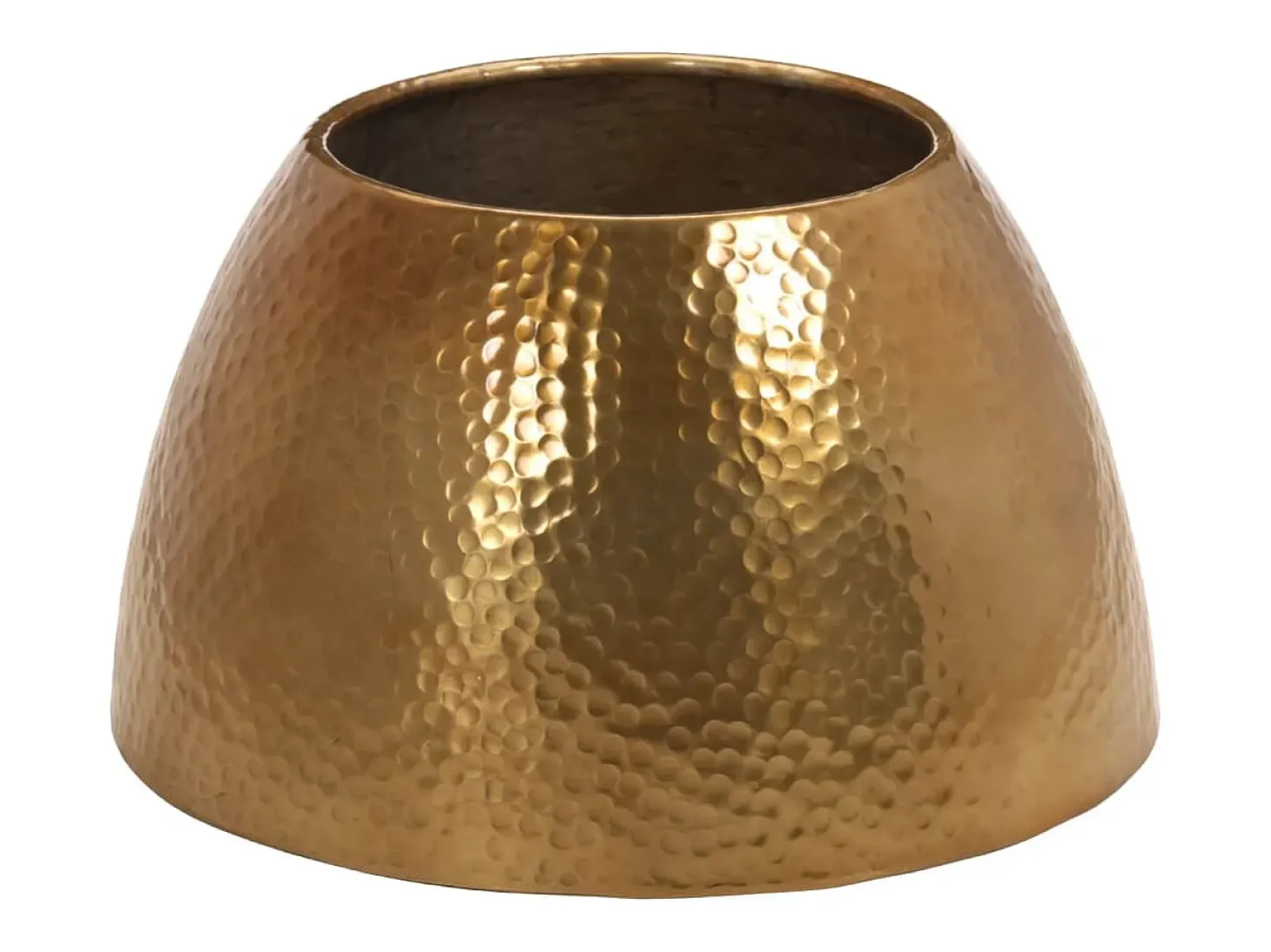 Mesa de centro em alumínio martelado Ø 50x30 cm bronze PT310249