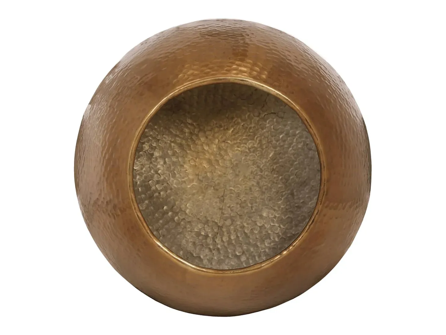 Mesa de centro em alumínio martelado Ø 50x30 cm bronze PT310249