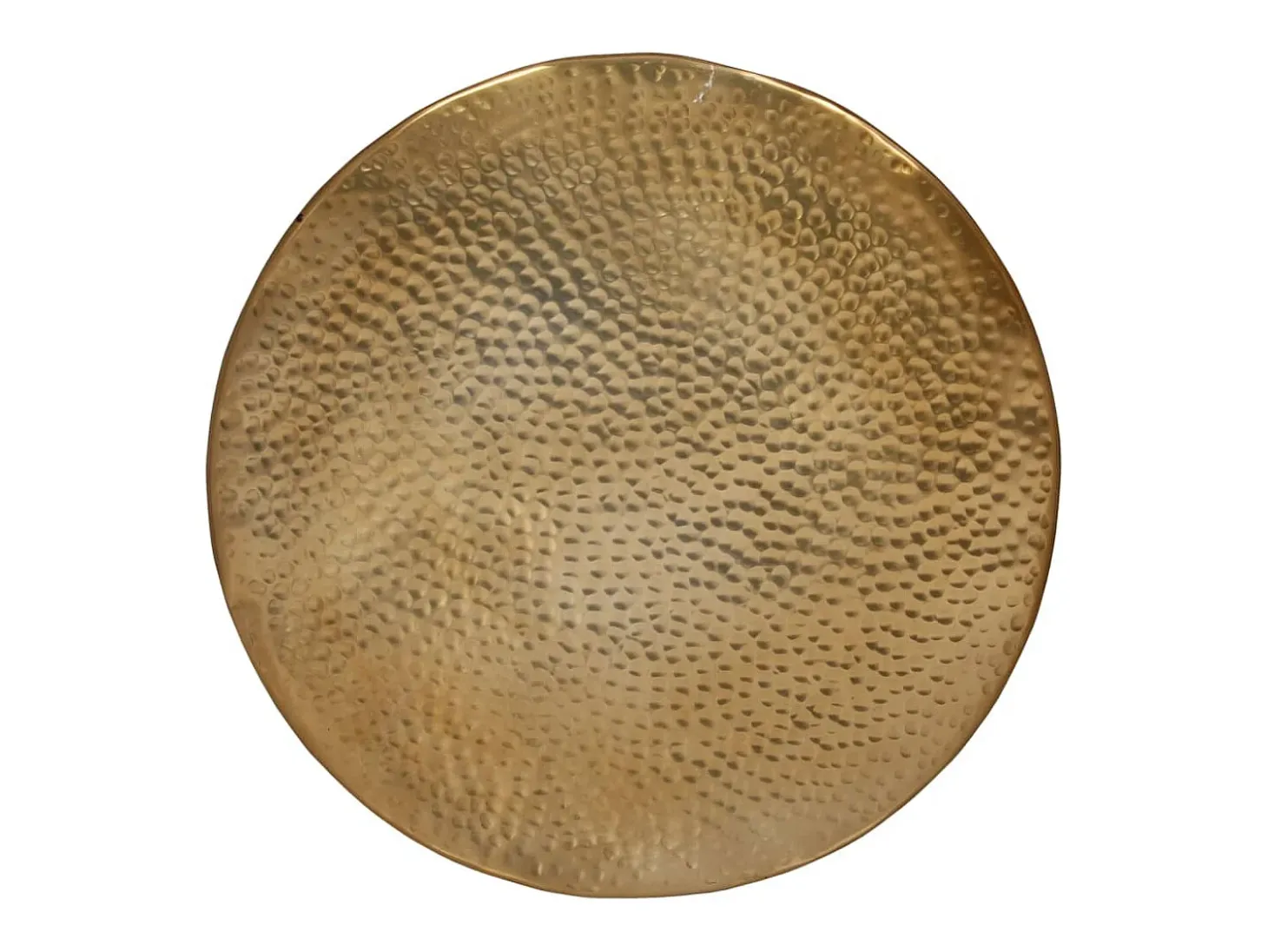 Mesa de centro em alumínio martelado Ø 50x30 cm bronze PT310249