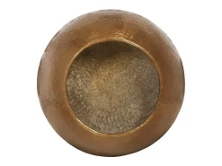 Mesa de centro em alumínio martelado Ø 50x30 cm bronze