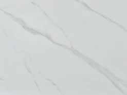 Mesa de centro em cerâmica e metal - Efeito mármore branco e preto - MELRONE