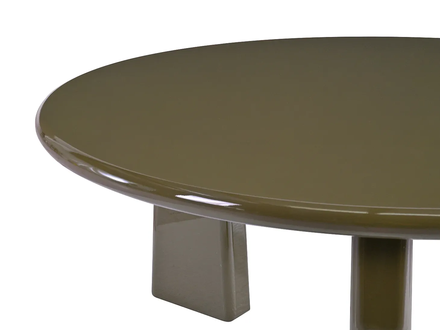 Mesa de centro em MDF - Caqui lacado - ZINAPA