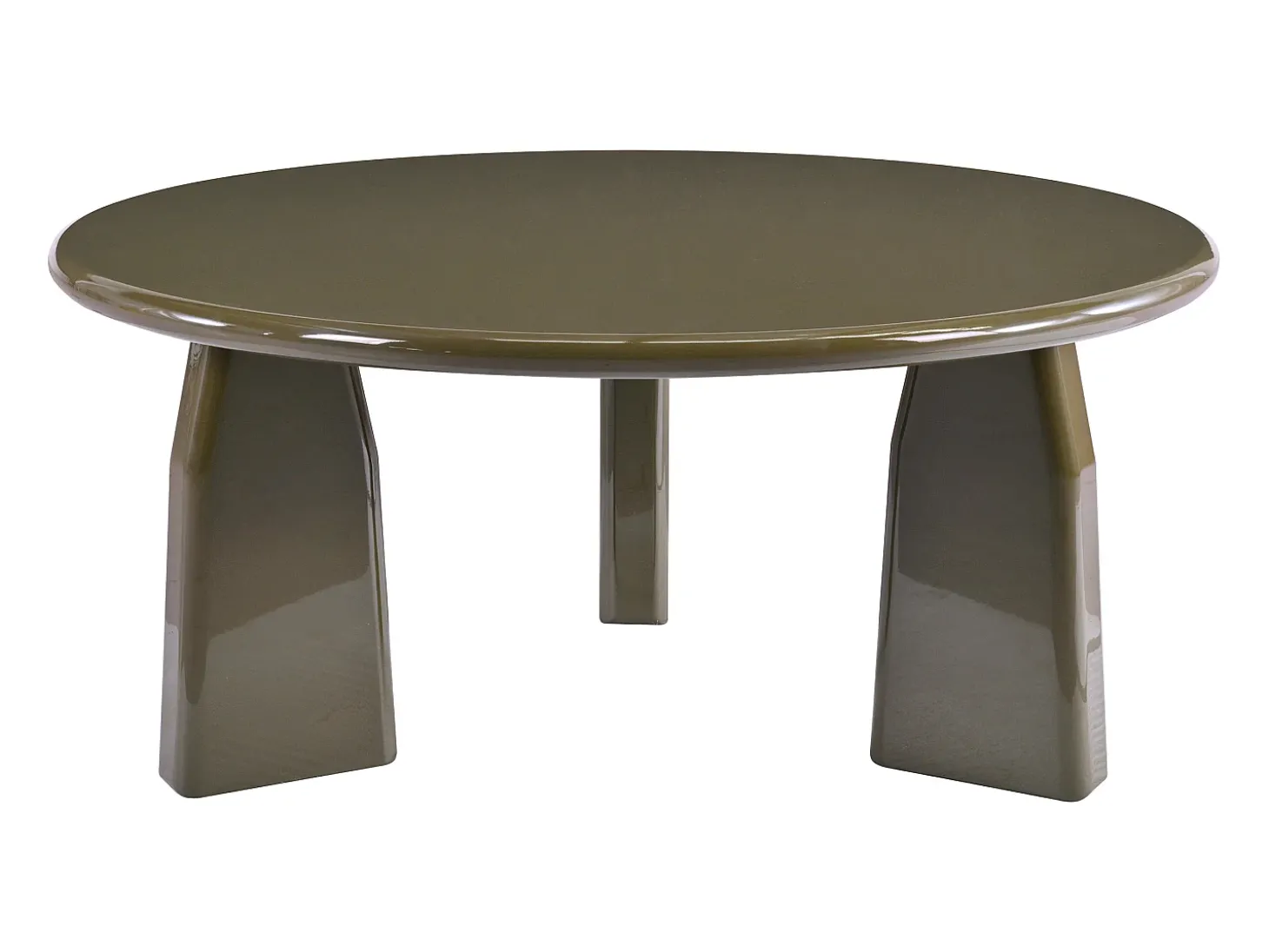 Mesa de centro em MDF - Caqui lacado - ZINAPA