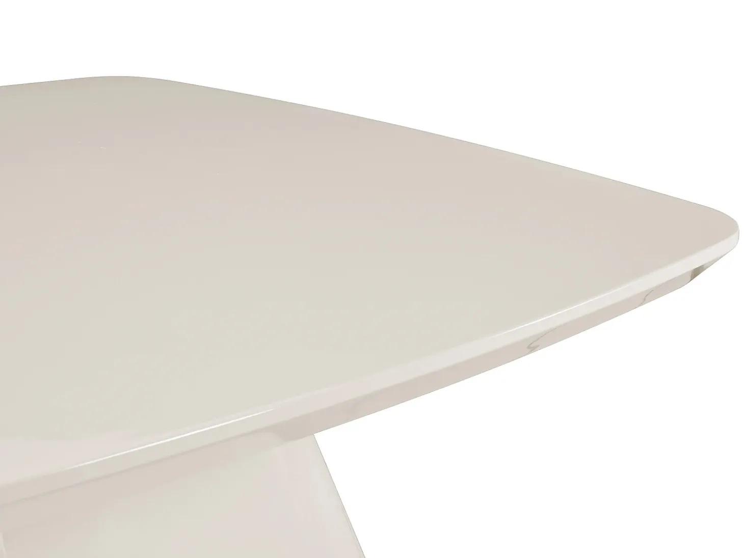 Mesa de centro em MDF - Creme lacado - NATAZA