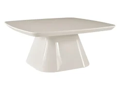 Mesa de centro em MDF - Creme lacado - NATAZA