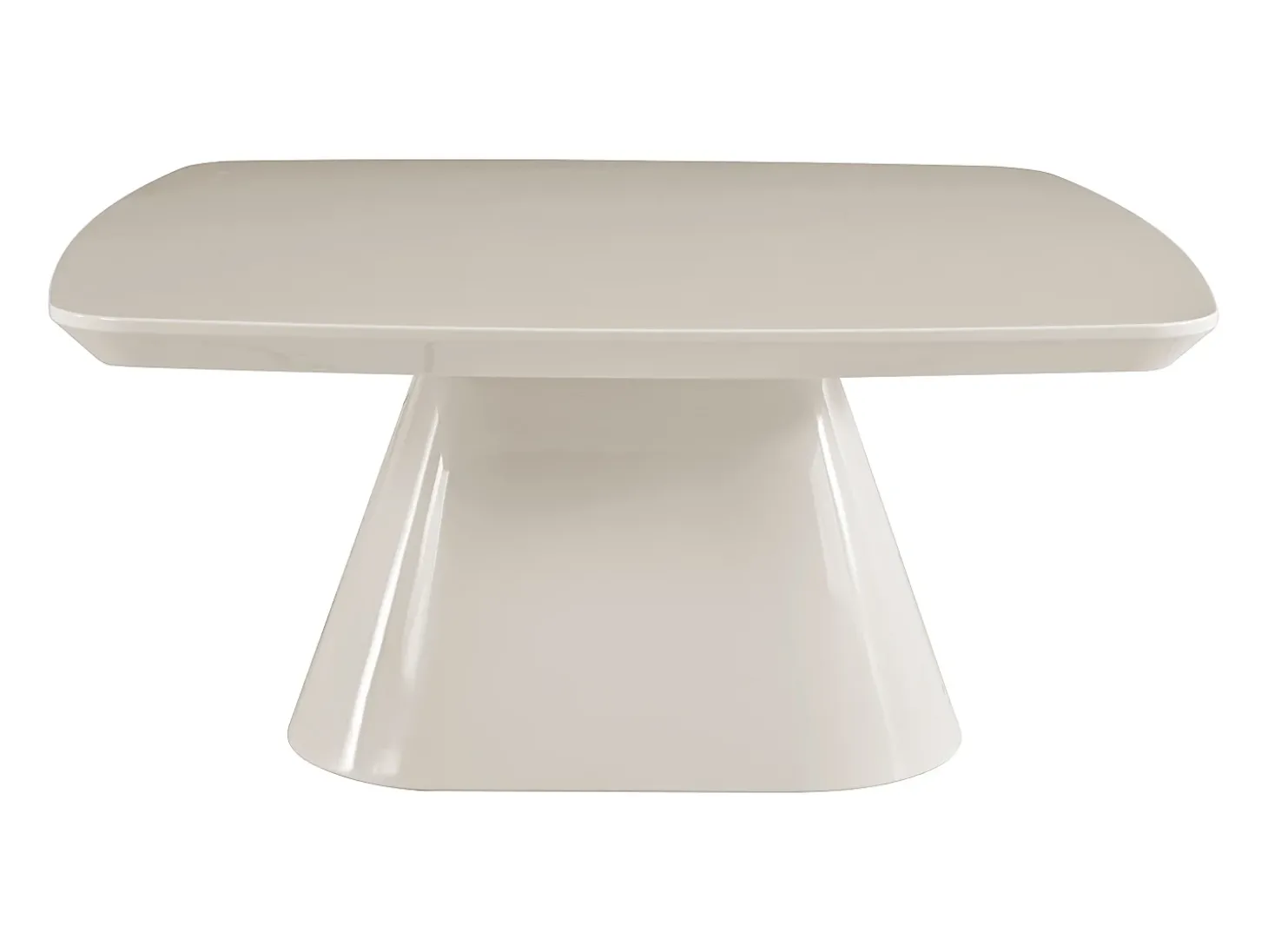 Mesa de centro em MDF - Creme lacado - NATAZA