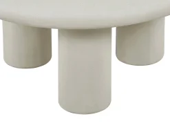Mesa de centro em MDF - Efeito betão branco-sujo - MARELNA
