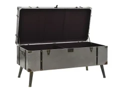 Mesa de centro em MDF e alumínio 102x51x47,5 cm
