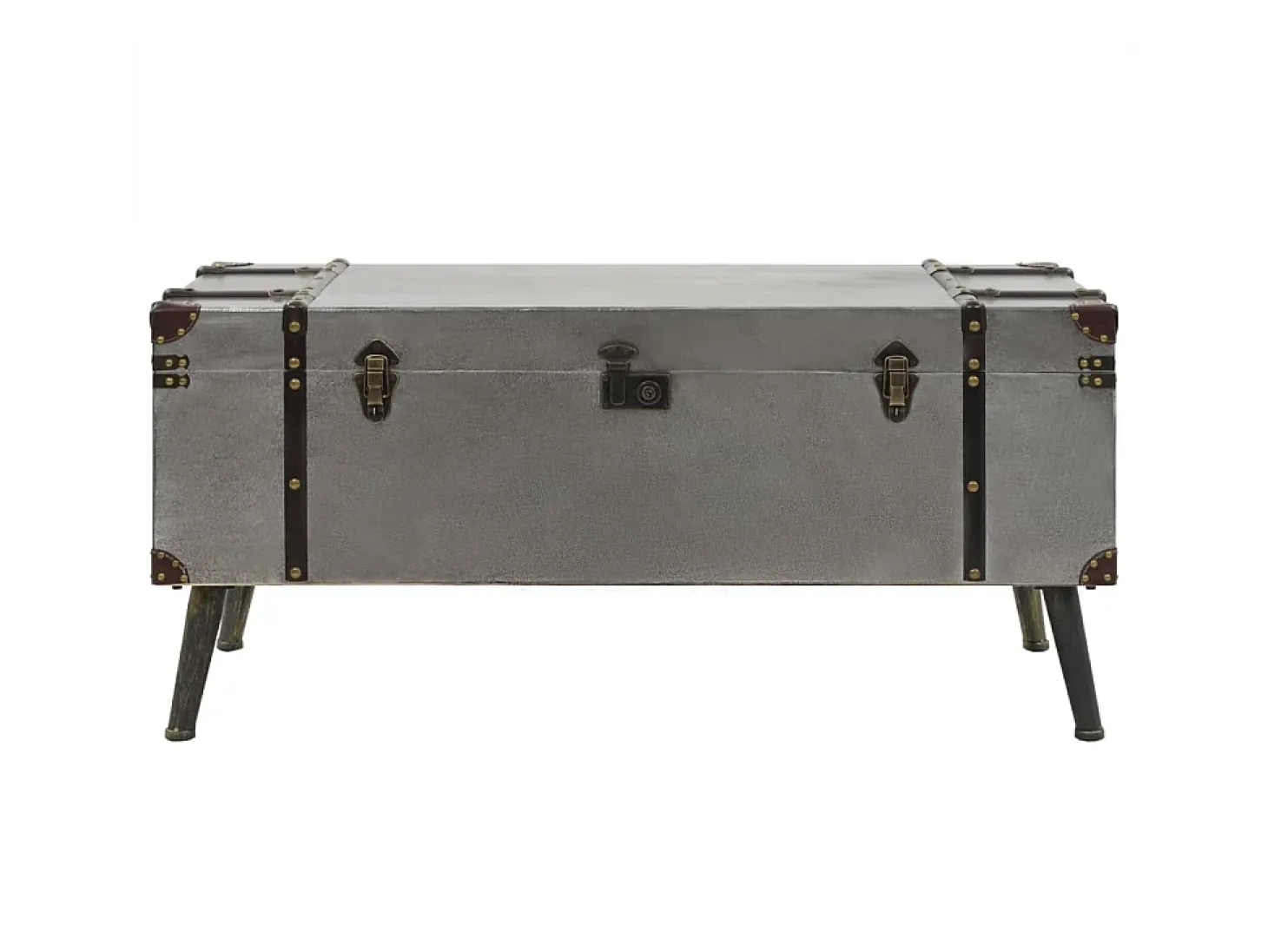 Mesa de centro em MDF e alumínio 102x51x47,5 cm PT847361