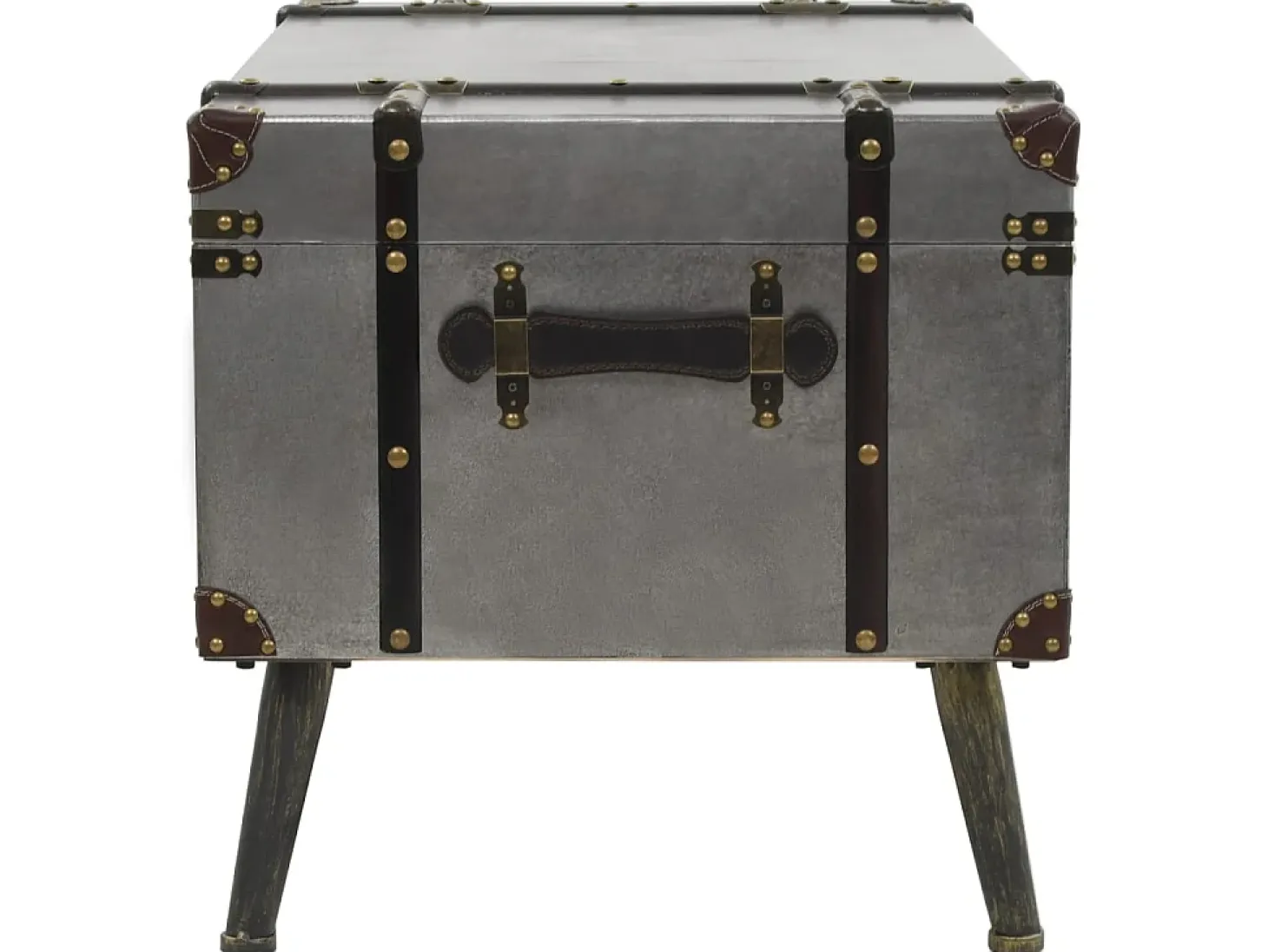 Mesa de centro em MDF e alumínio 102x51x47,5 cm PT847361