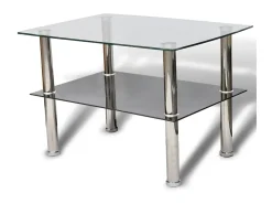 Mesa de centro em vidro, 2 camadas PT316385