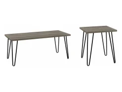 Mesa de centro em vidro e estrutura metálica em latão