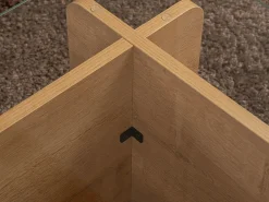 Mesa de centro em vidro temperado - Natural claro e Transparente - AZRA